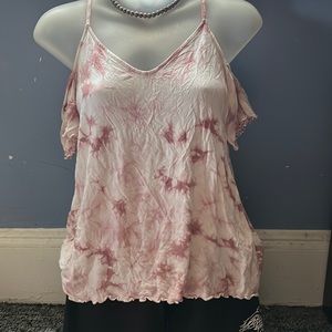 woman’s tie dye blouse